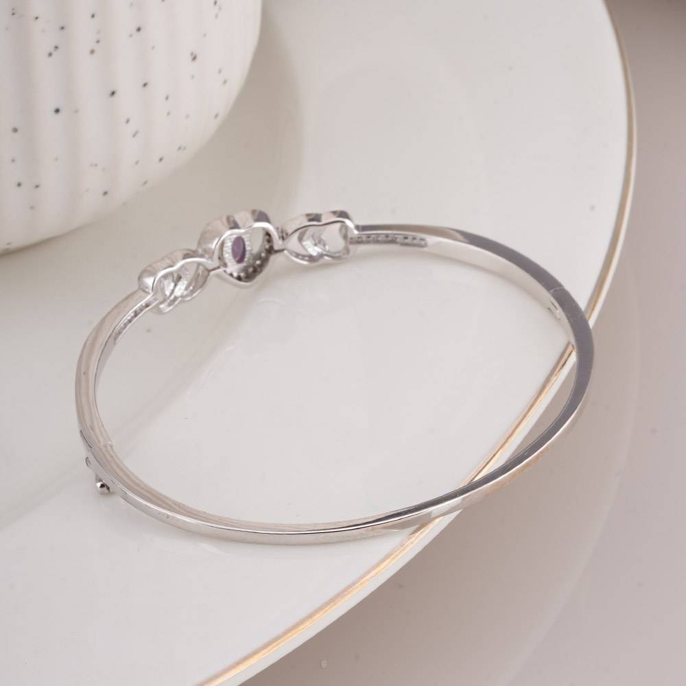 925 Sterling Silver Love'S Token Bangle Bracelet : SRWBR1