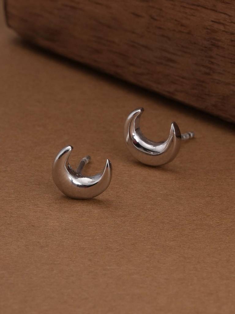 925 Sterling Silver Silver Tusk Septum Studs : SRWER19