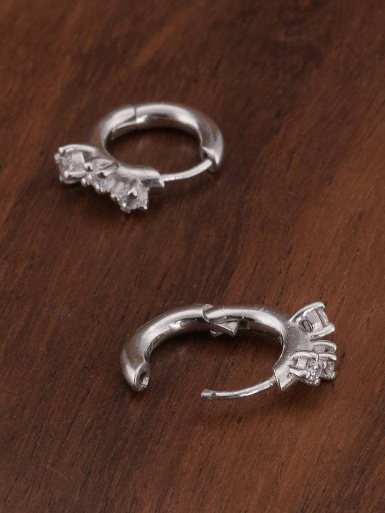 925 Sterling Silver Mini Cluster Earrings : SRWER24