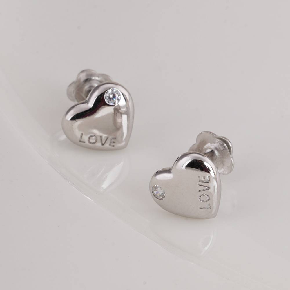 925 Sterling Silver Eternal Love Pendant And Earring Set : SRWJS3