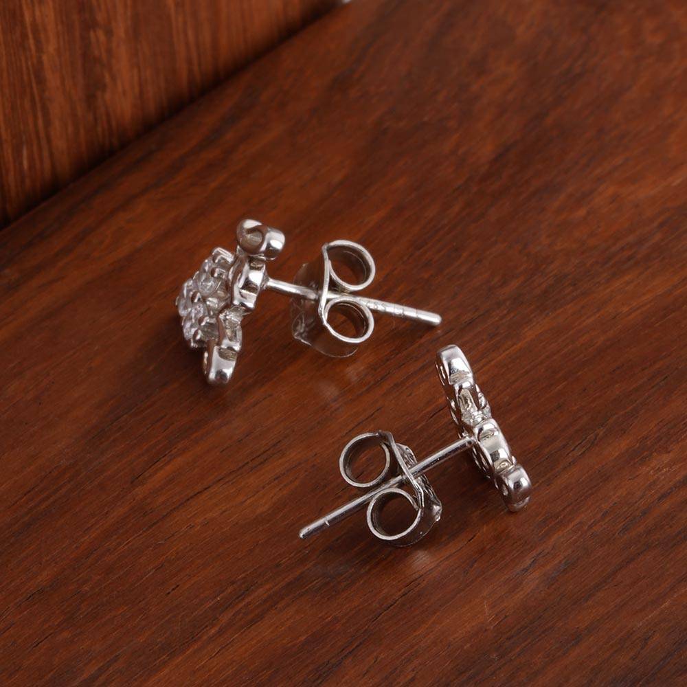 925 Sterling Silver Love Necklace And Earring Set : SRWJS9