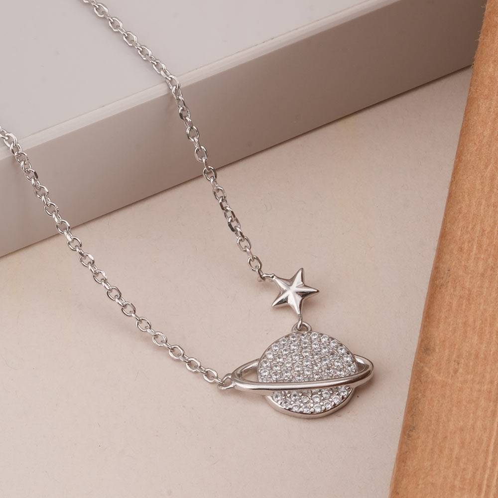 925 Sterling Silver Cosmic Dream Necklace : SRWNC15