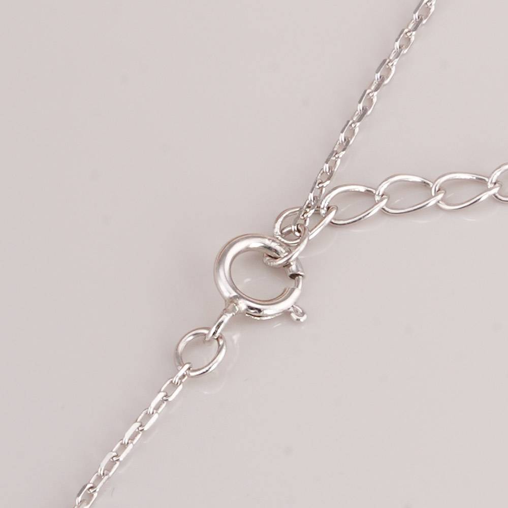 925 Sterling Silver Crystal Dolphin Necklace : SRWNC18