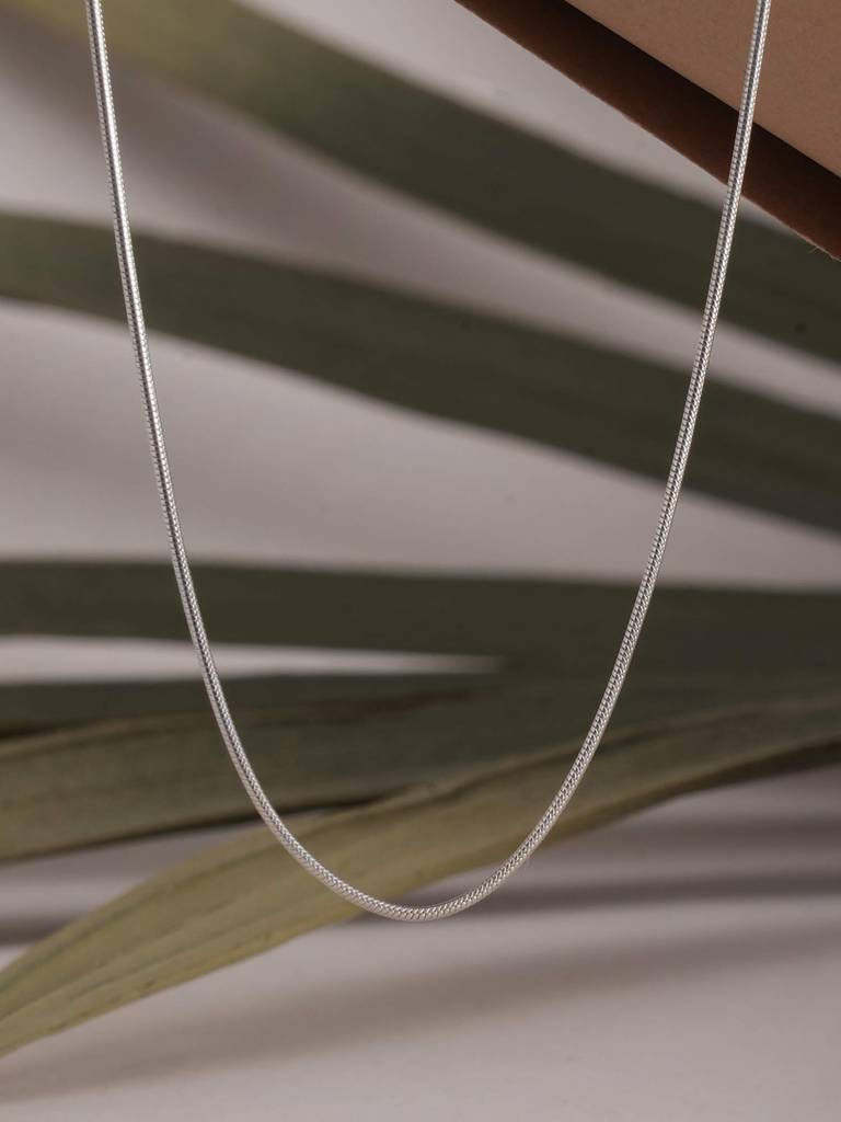 925 Sterling Silver Omega Chain : SRWNC32