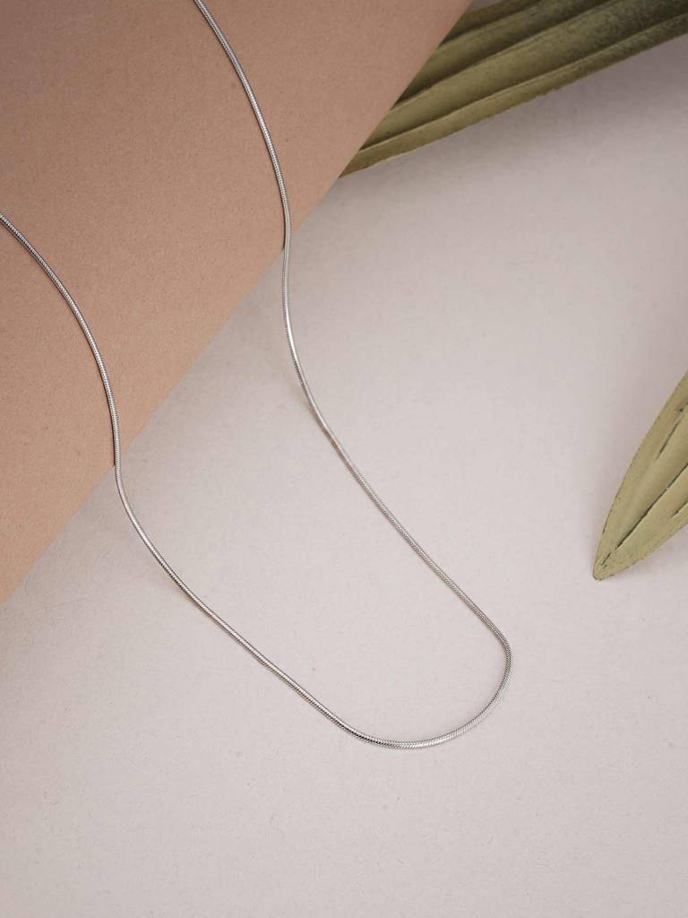 925 Sterling Silver Omega Chain : SRWNC32