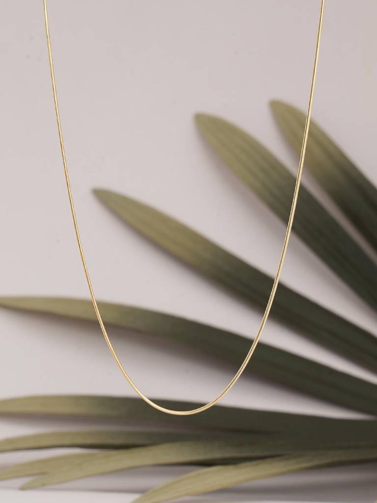 925 Sterling Silver Omega Chain : SRWNC35