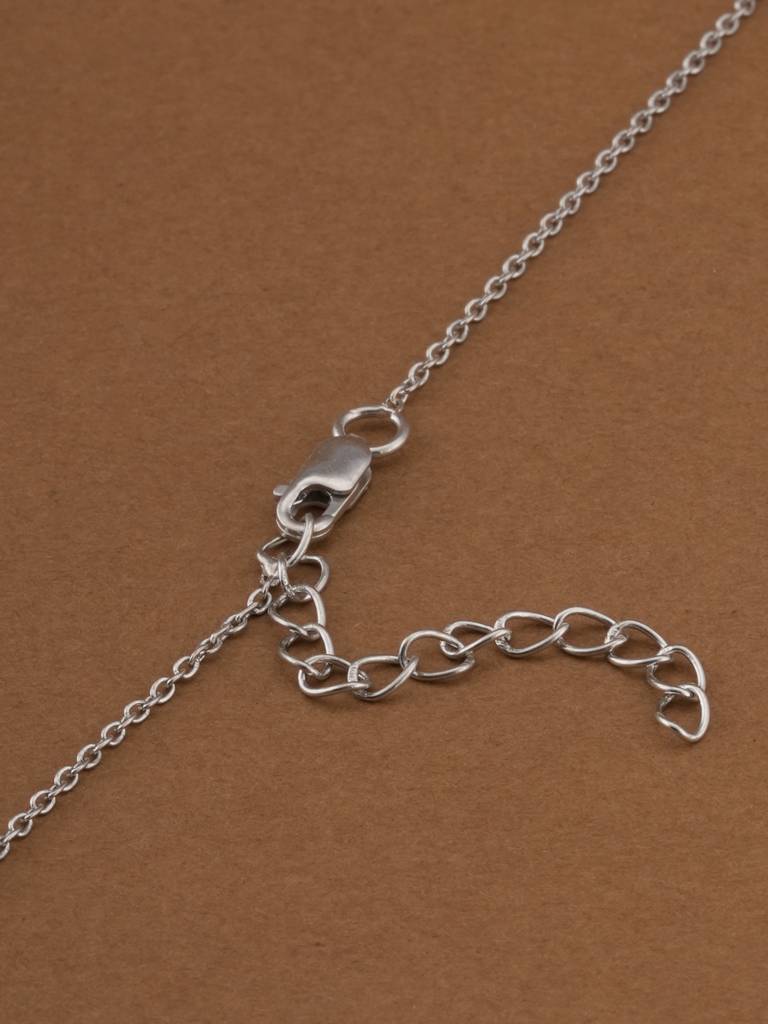 925 Sterling Silver Vintage Glamour Floral Necklace : SRWNC74