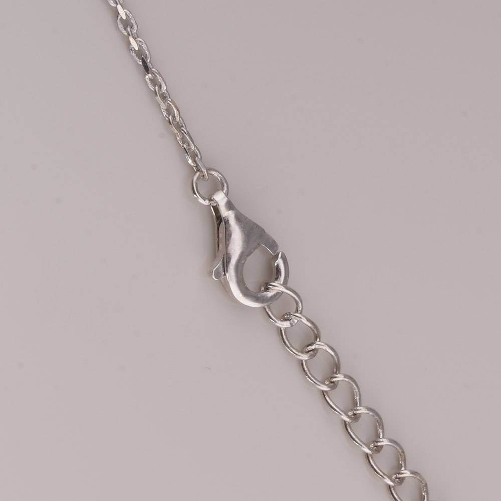 925 Sterling Silver Double Pendant Necklace : SRWNC9