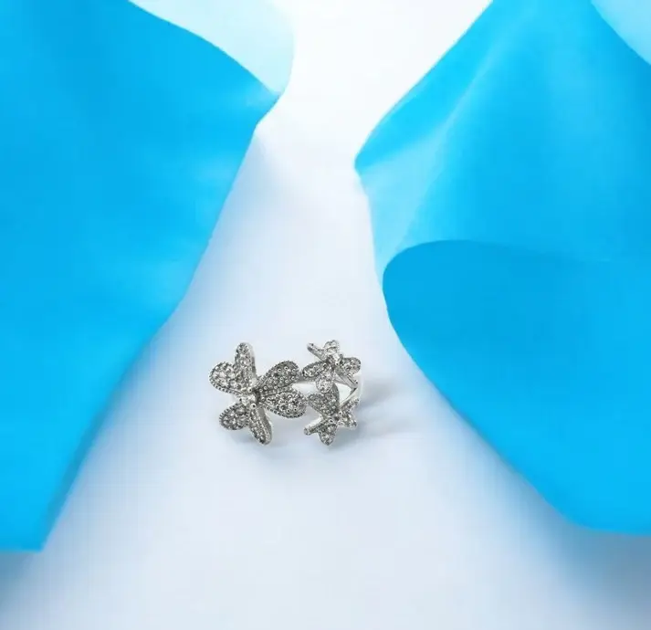 Silver Divine Flower Ring : SS019