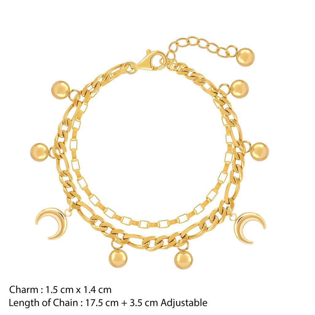 Moonlit Dreams Moon Charm Bracelet : SSBR12