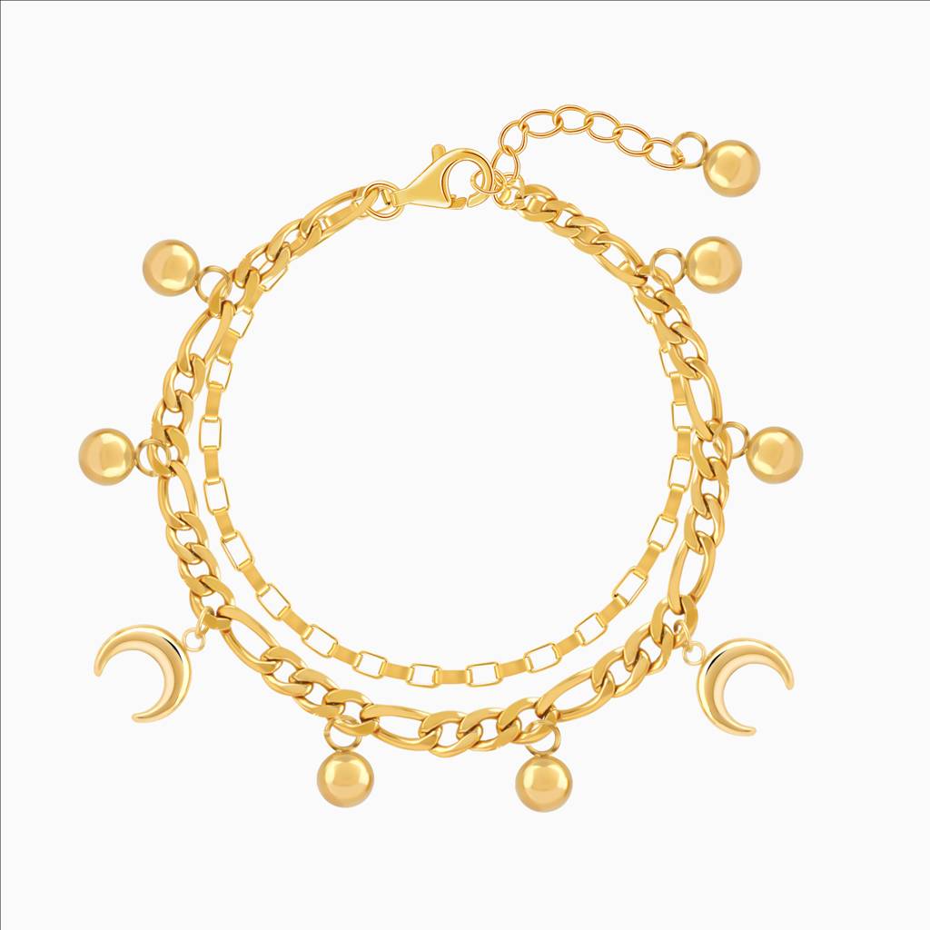 Moonlit Dreams Moon Charm Bracelet : SSBR12