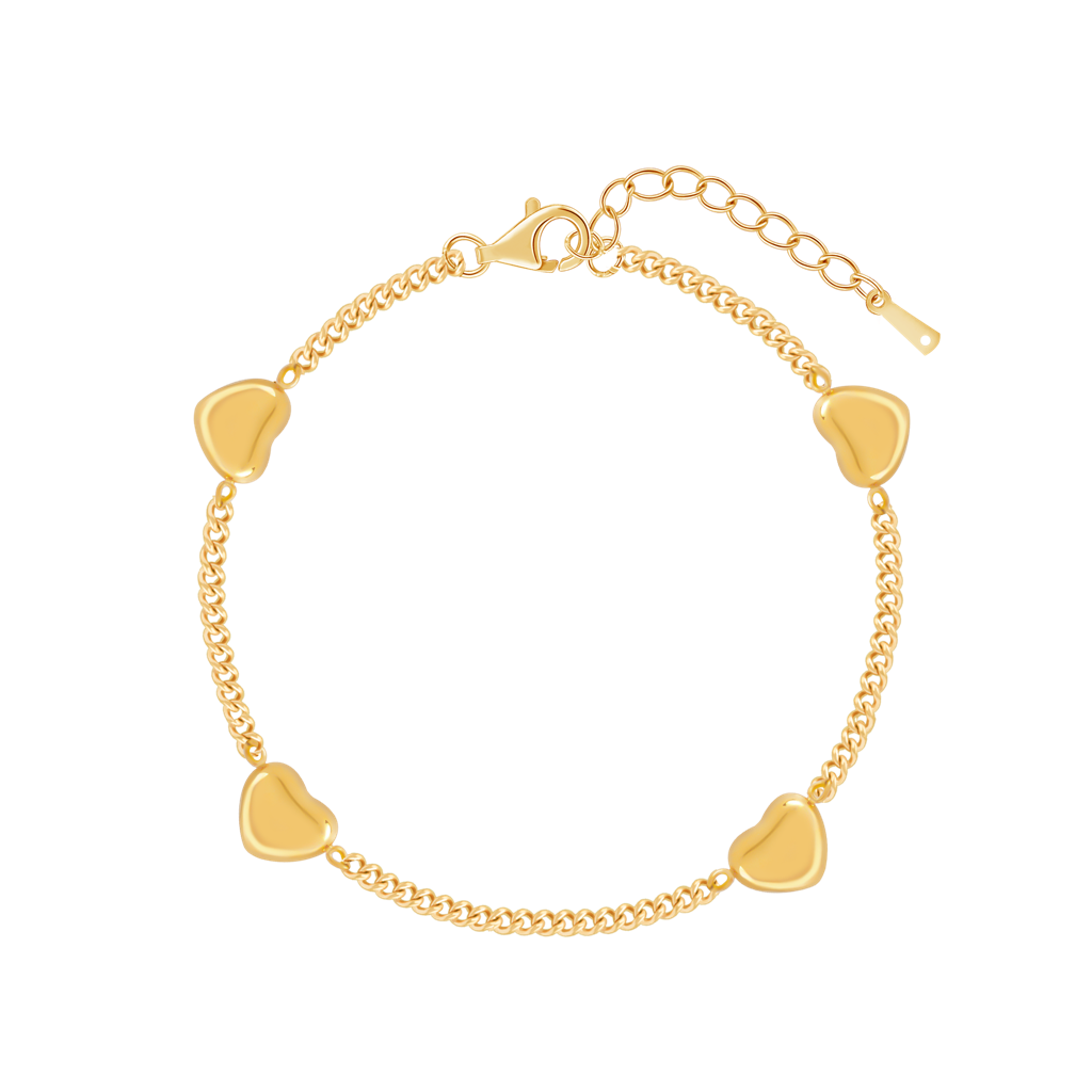 Whispers Of Love Heart Charm Bracelet : SSBR19