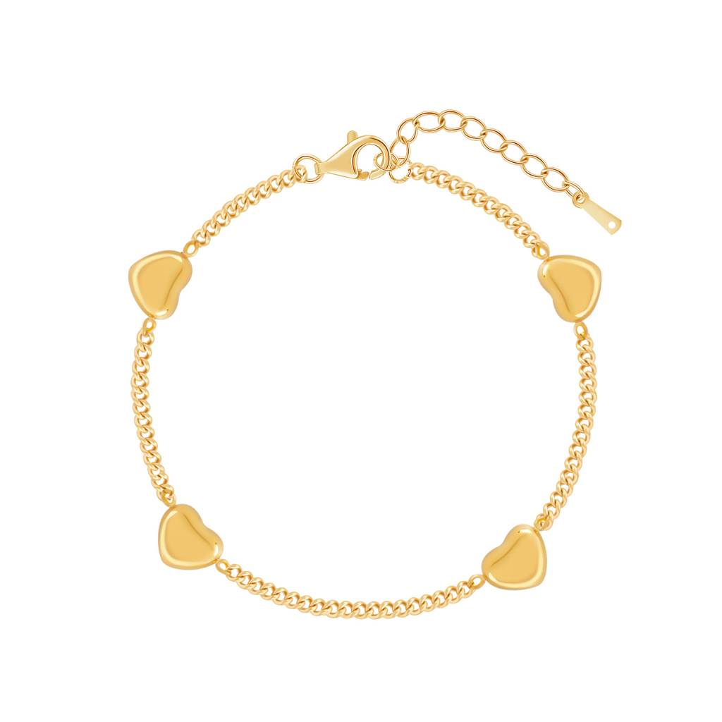 Whispers Of Love Heart Charm Bracelet : SSBR19