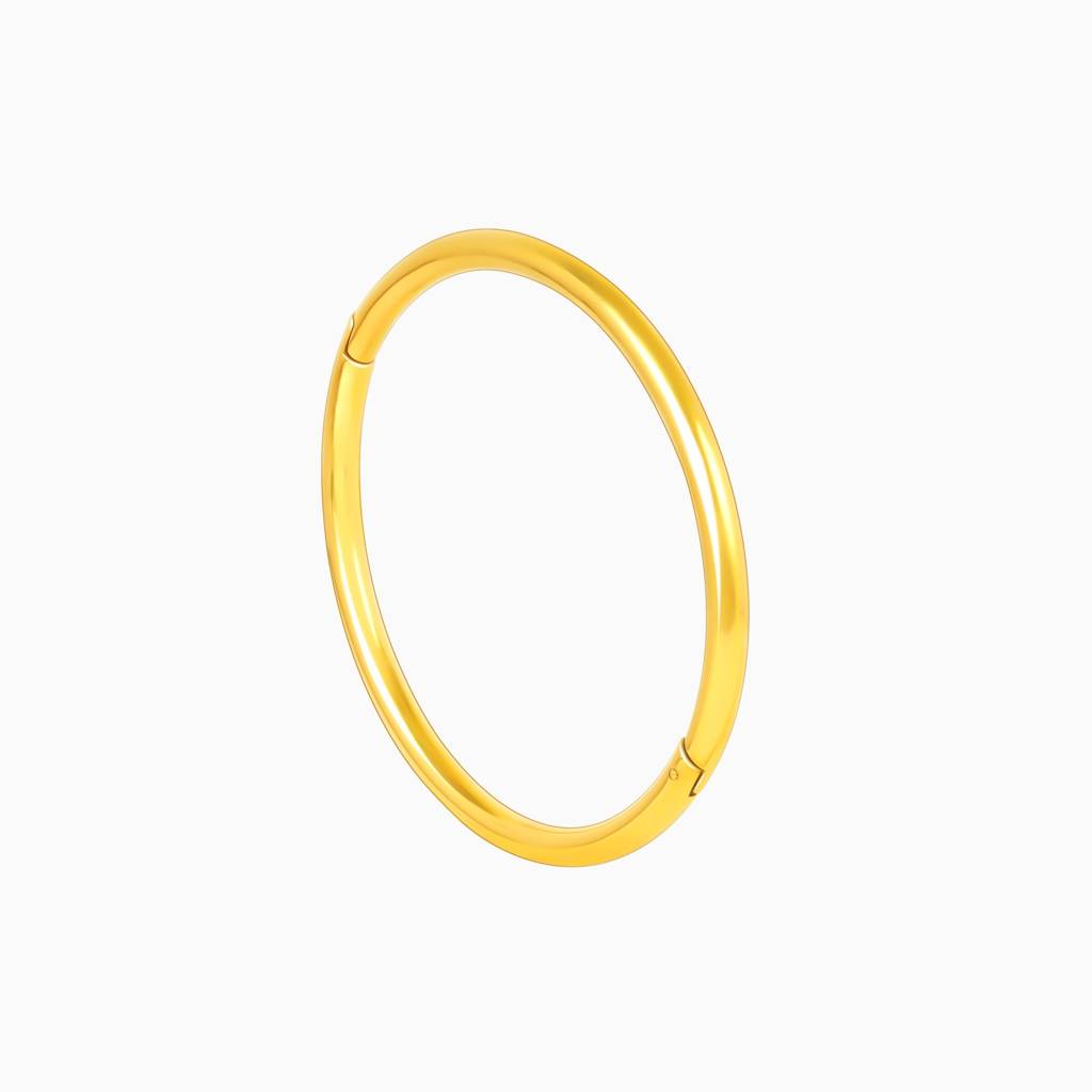 Golden Orbit Minimal Round Kada Bracelet : SSBR29