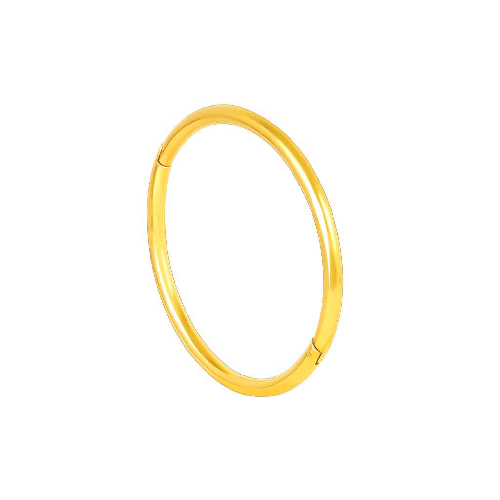 Golden Orbit Minimal Round Kada Bracelet : SSBR29