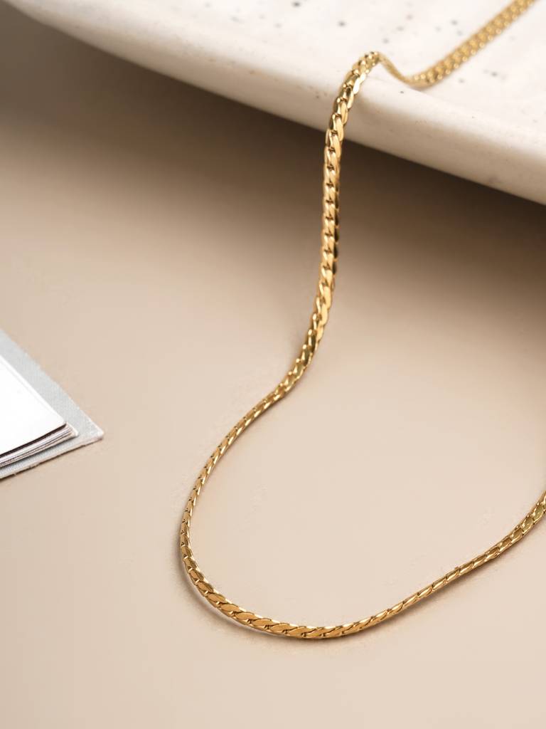 Minimalist Twisted Chain Necklace For Men | Minimalist Twisted