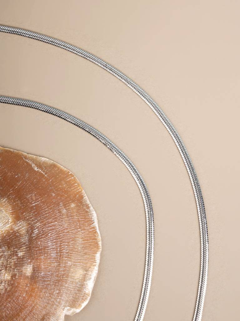 Bold Heart-Shaped Link Necklace For Men : SSMNC0601