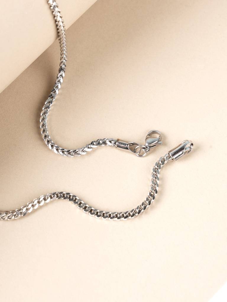 Contemporary Oxidized Chain Necklace For Men : SSMNC0602