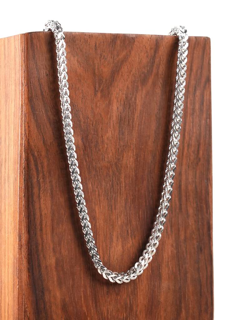 Contemporary Oxidized Chain Necklace For Men : SSMNC0602