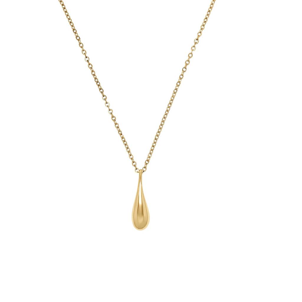 Golden Drizzle Tear Drop Necklace : SSNC15