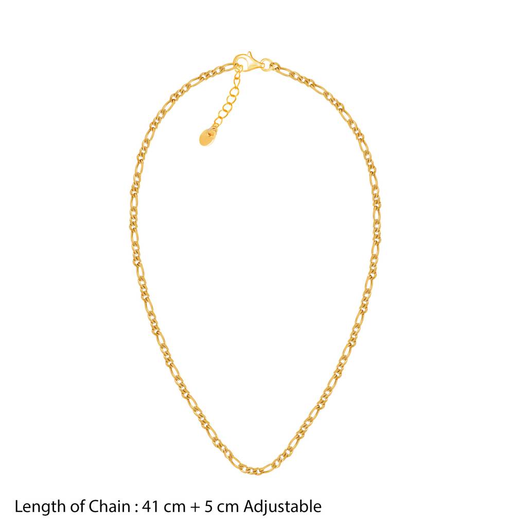 Struck Gold Classic Figaro Chain Necklace : SSNC20