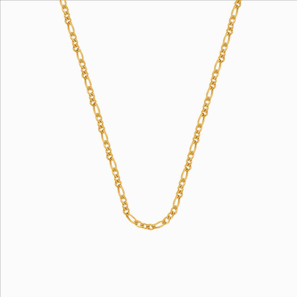 Struck Gold Classic Figaro Chain Necklace : SSNC20
