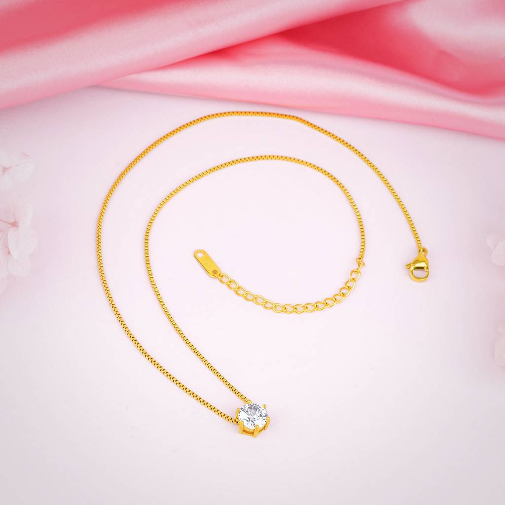 Wrapped With Love Solitaire Statement Necklace : SSNC23