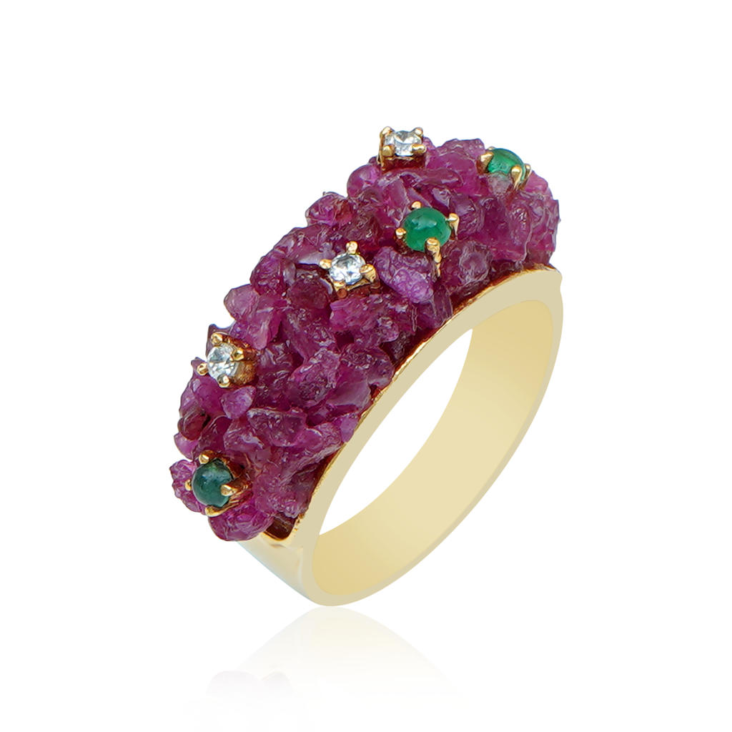 Bubble Ruby Ring : NH-RNG-02-BUB-RB