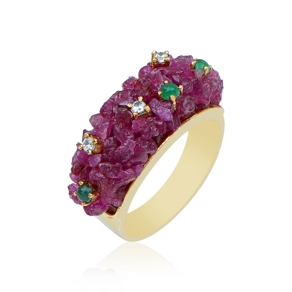 Bubble Ruby Ring : NH-RNG-02-BUB-RB