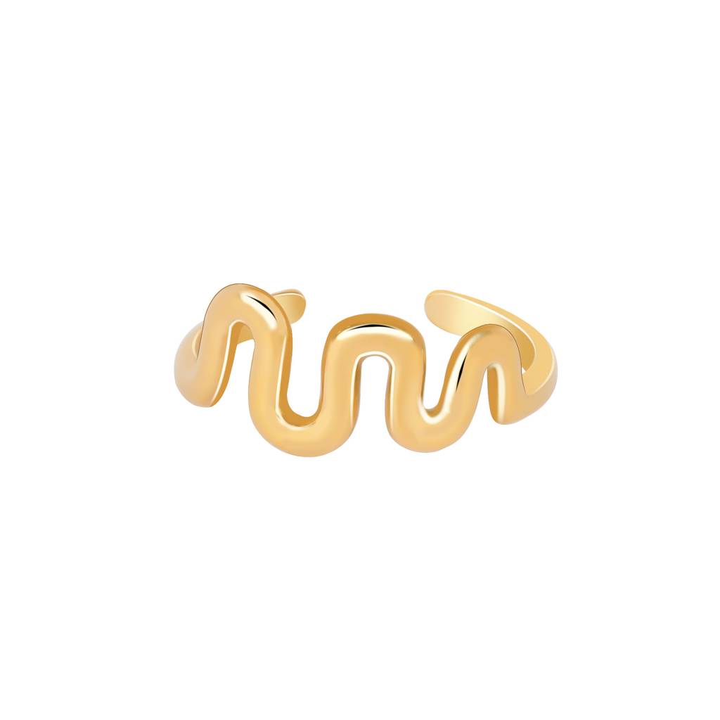 Ocean Waves Adjustable Ring : SSRG17-A