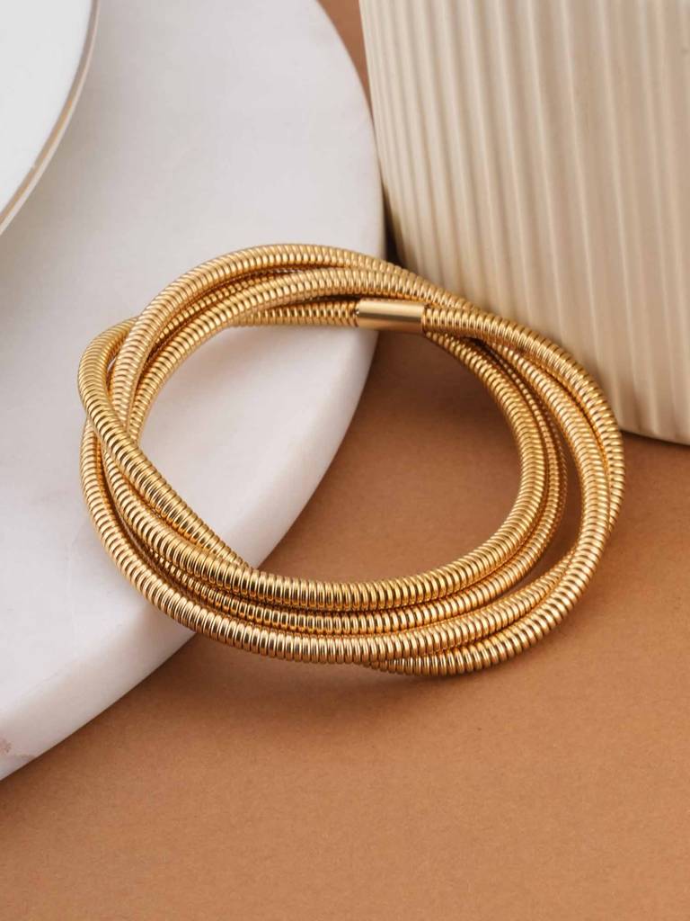 Vintage Wire Snake Bracelet For Womens - Waterproof & Anti-Tarnish : SSWBR0331