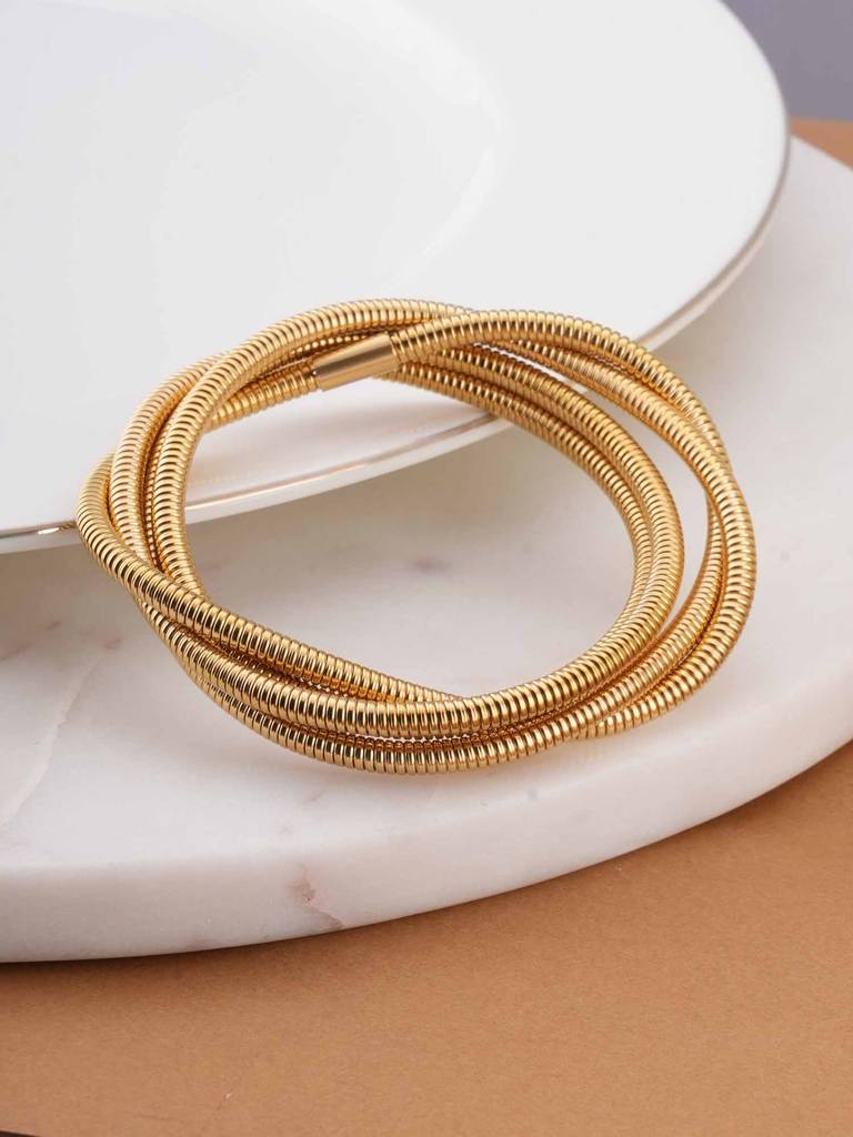 Vintage Wire Snake Bracelet For Womens - Waterproof & Anti-Tarnish : SSWBR0331