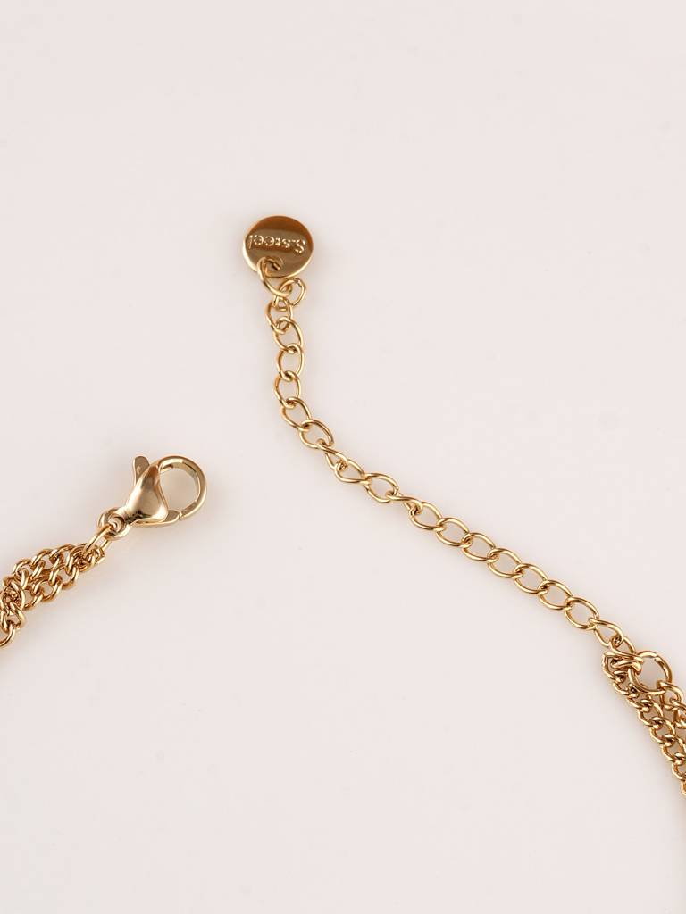 Lustrous Love Gold Bracelet For Womens - Waterproof & Anti-Tarnish : SSWBR0358