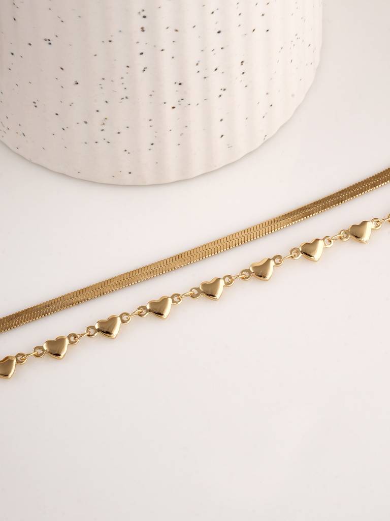 Love Chain Bracelet
 For Womens - Waterproof & Anti-Tarnish : SSWBR0361