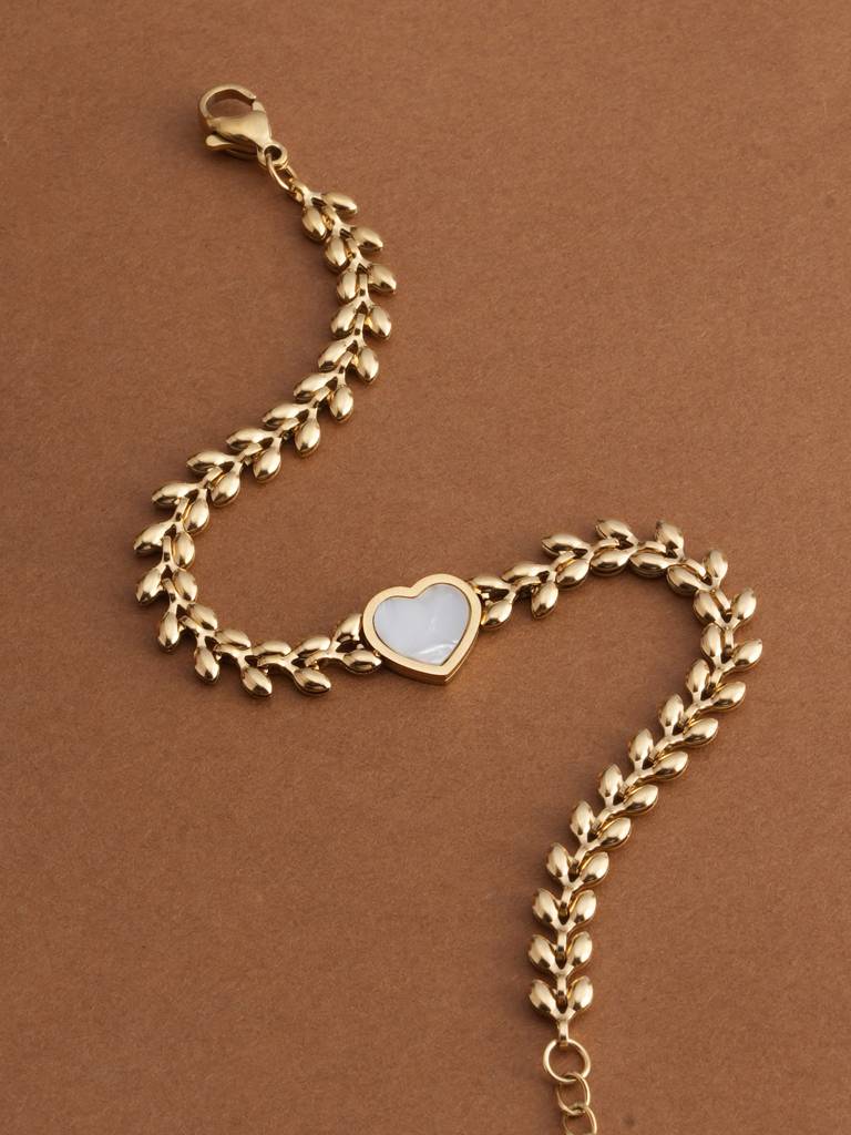 Aurelia Heartbeam Bracelet For Womens - Waterproof & Anti-Tarnish : SSWBR0362