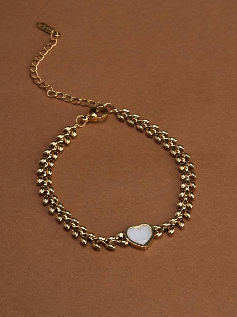 Aurelia Heartbeam Bracelet For Womens - Waterproof & Anti-Tarnish : SSWBR0362