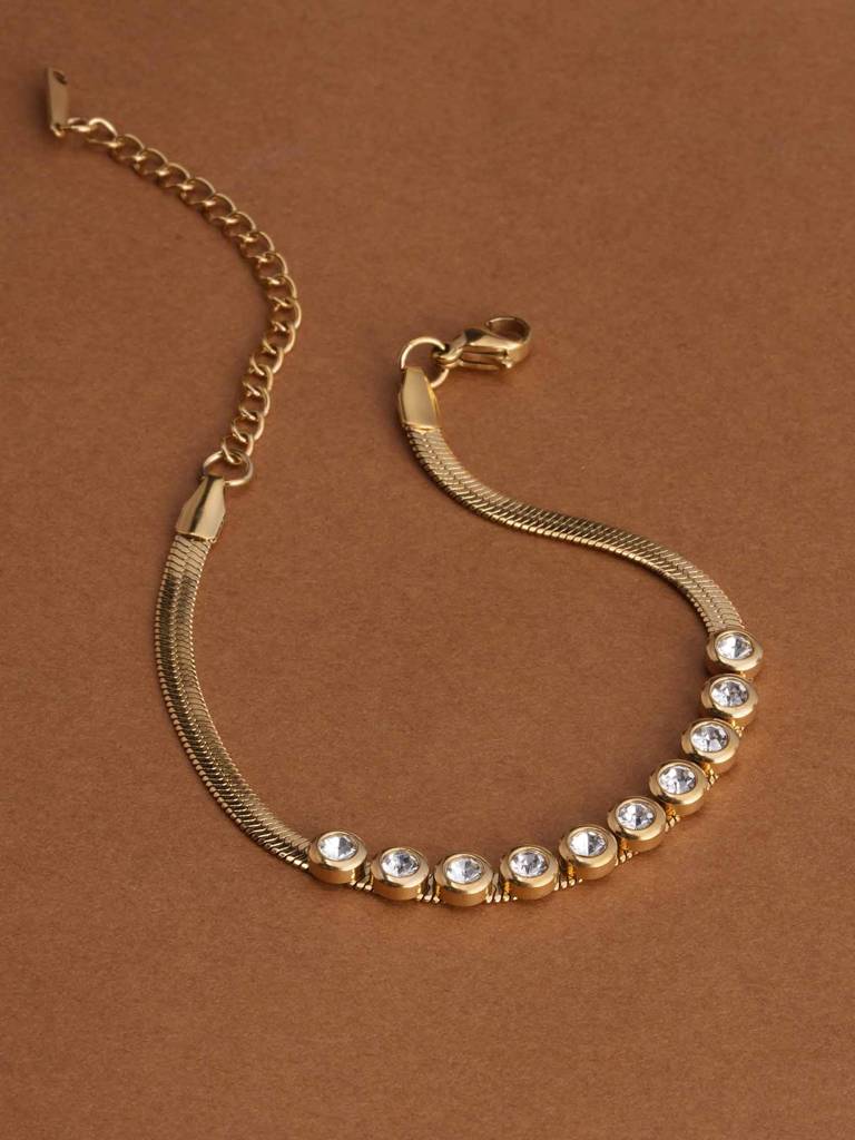 Celestia Luxe Bracelet For Womens - Waterproof & Anti-Tarnish : SSWBR0363