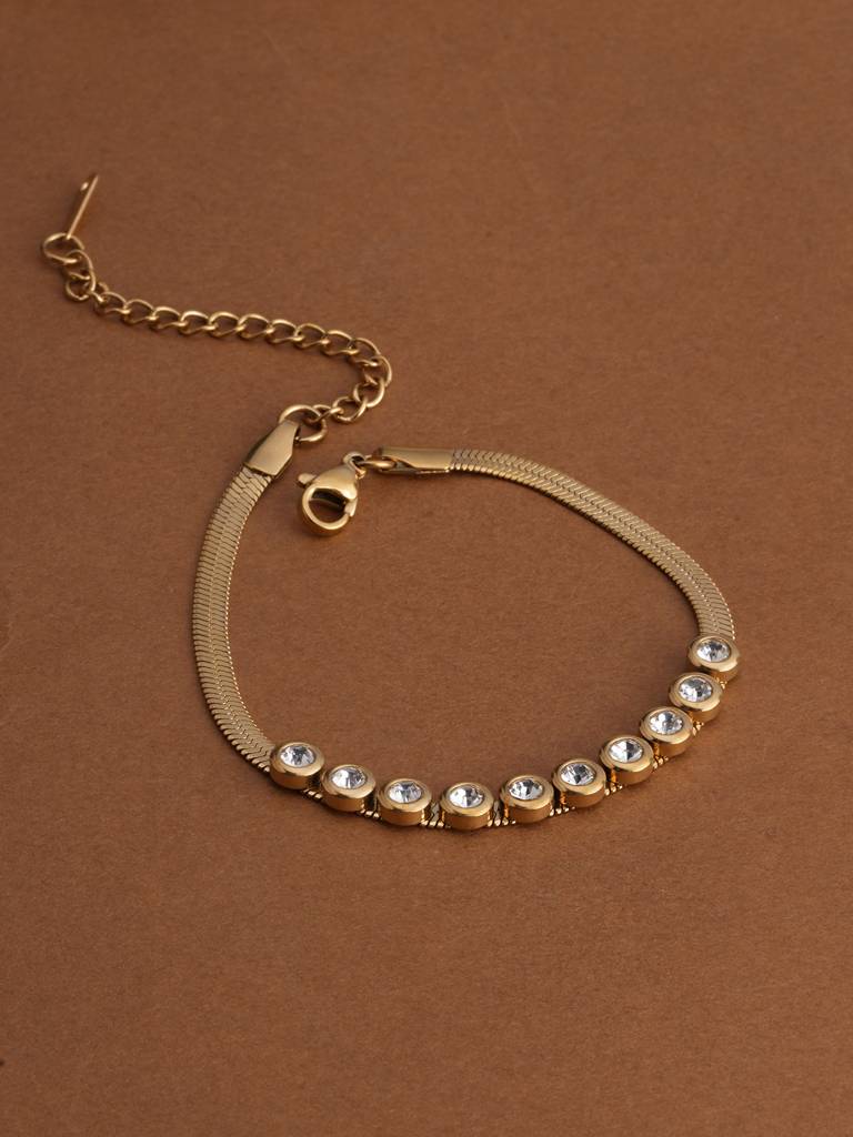 Celestia Luxe Bracelet For Womens - Waterproof & Anti-Tarnish : SSWBR0363
