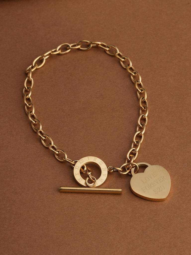 Linked Promise Bracelet For Womens - Waterproof & Anti-Tarnish : SSWBR0375
