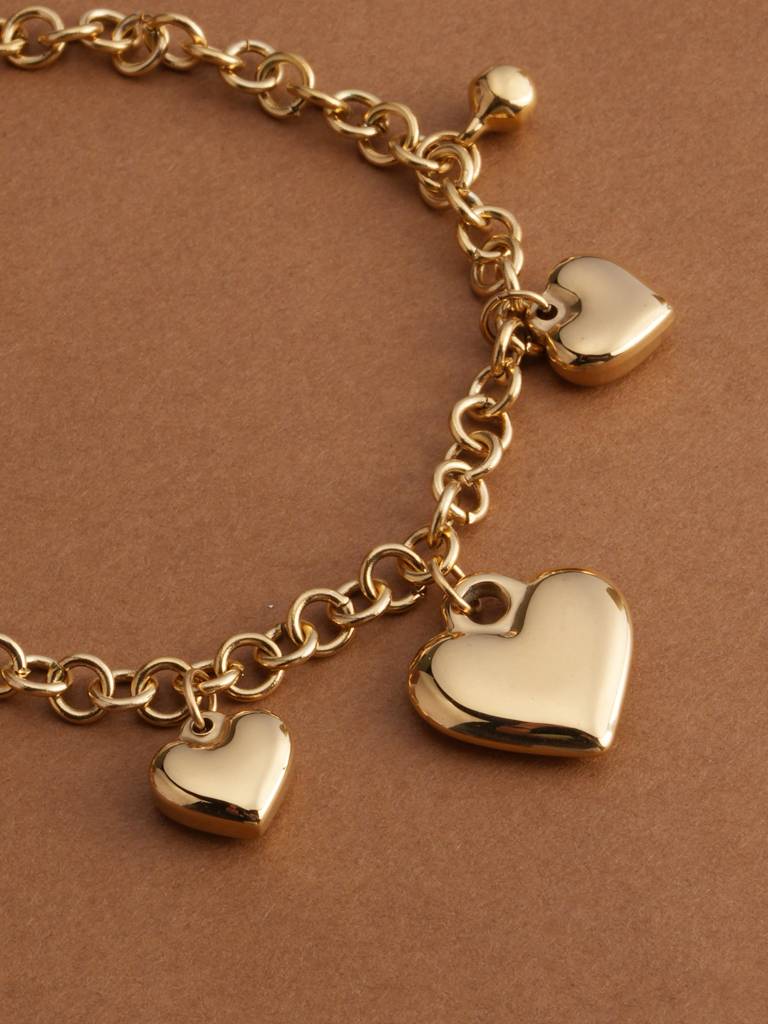 Multiple Love Charm Bracelet
 For Womens - Waterproof & Anti-Tarnish : SSWBR0386