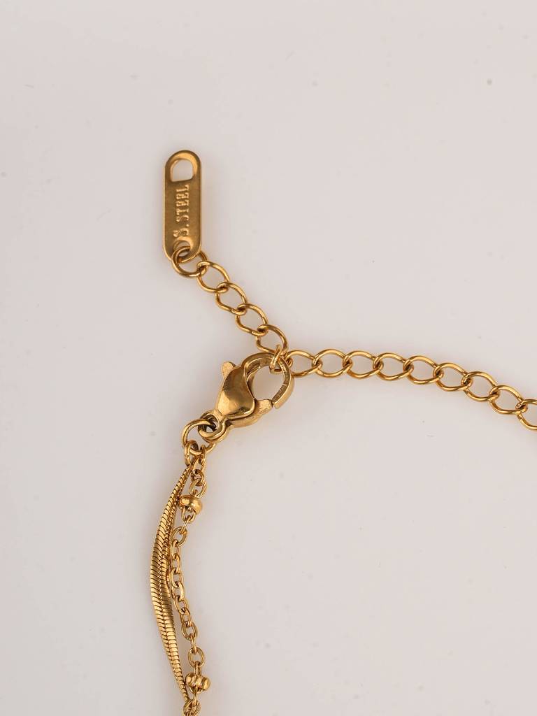 Heartfelt "Love" Strand Bracelet For Womens - Waterproof & Anti-Tarnish : SSWBR0388