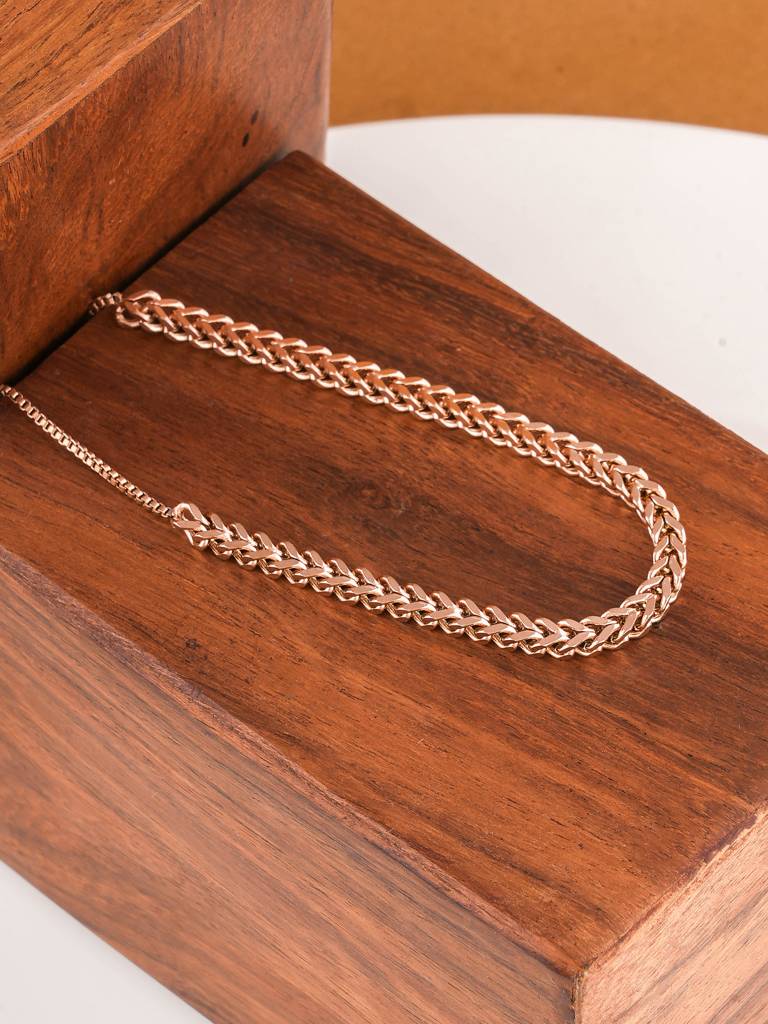 Patterned Weave Chain Bracelet For Women : SSWBR0399