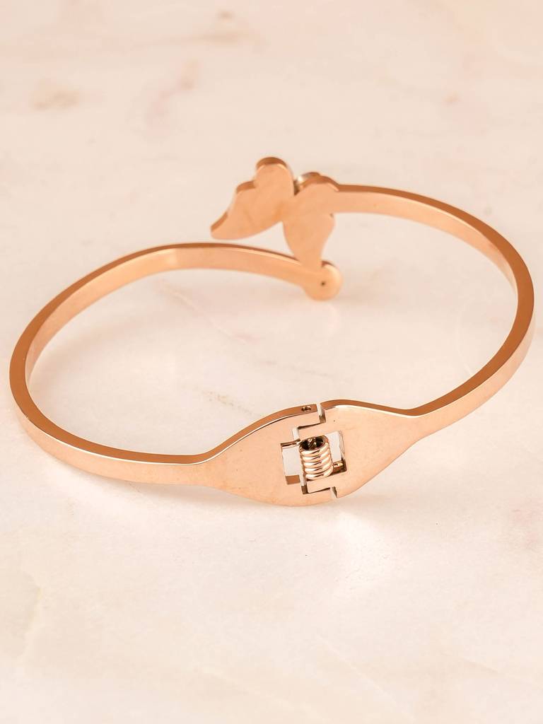 Butterfly Radiance Rose Gold Bracelet For Women : SSWBR0400