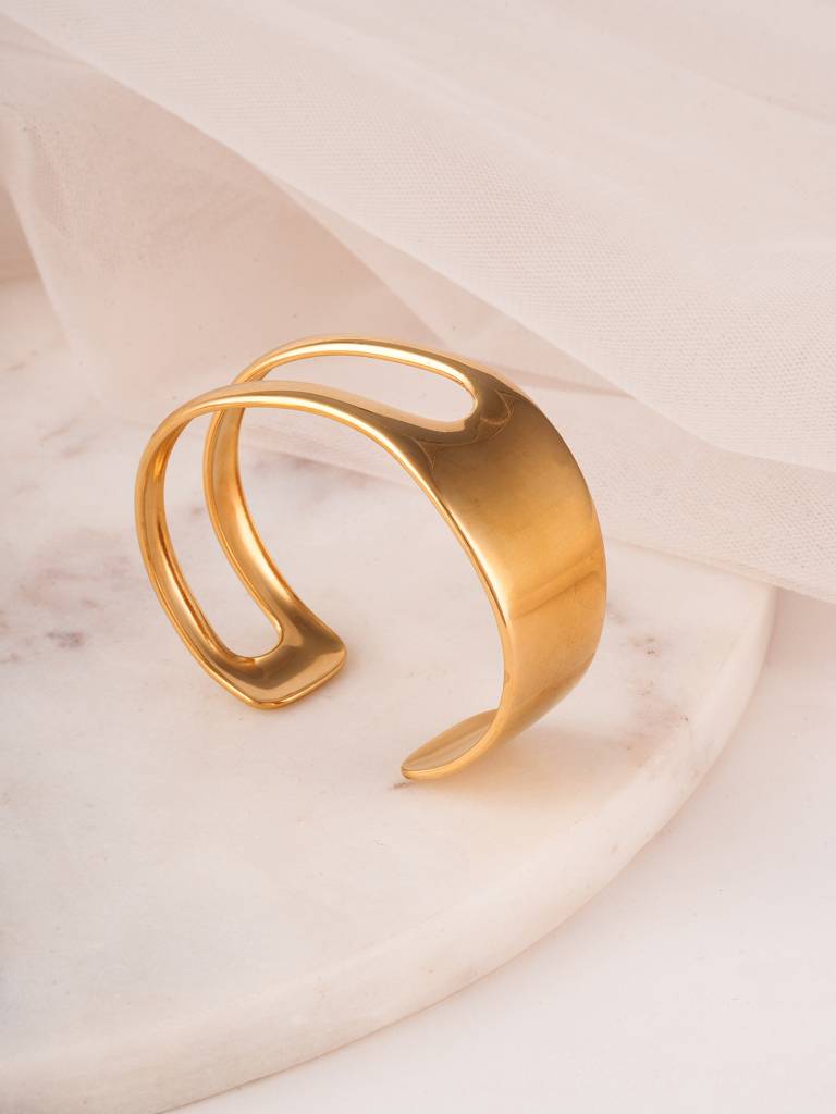 Statement Metal Cuff Bracelet For Women : SSWBR0507