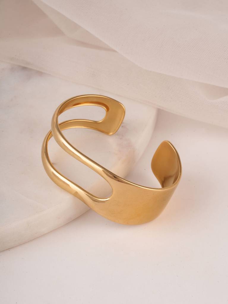 Statement Metal Cuff Bracelet For Women : SSWBR0507