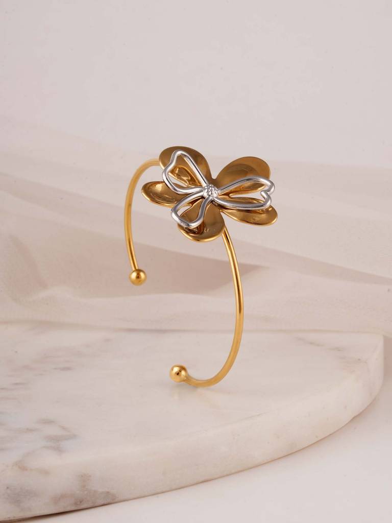 Petal Drama Cuff Bracelet For Women : SSWBR0525