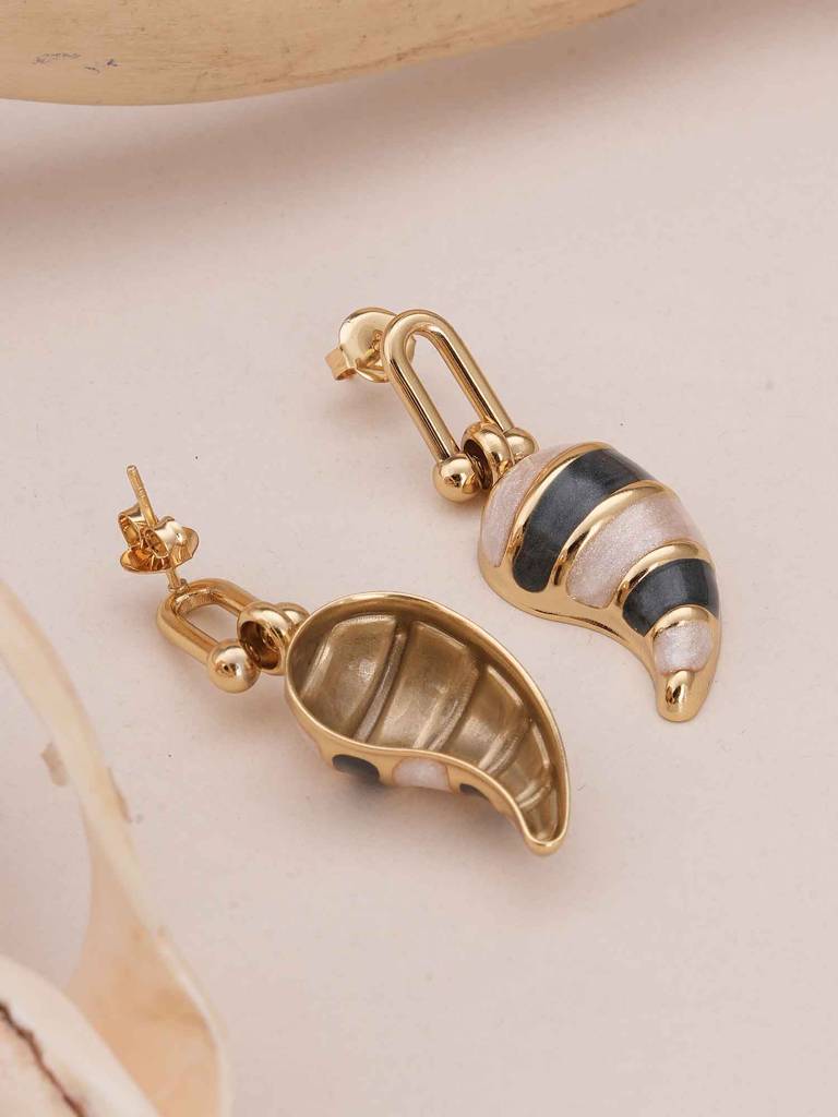 Tapered Twist Earrings For Womens - Waterproof & Anti-Tarnish : SSWER0544