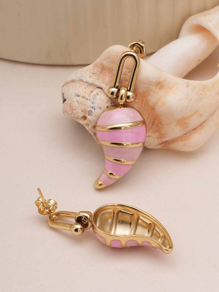 Rose Horned Earrings For Womens - Waterproof & Anti-Tarnish : SSWER0545