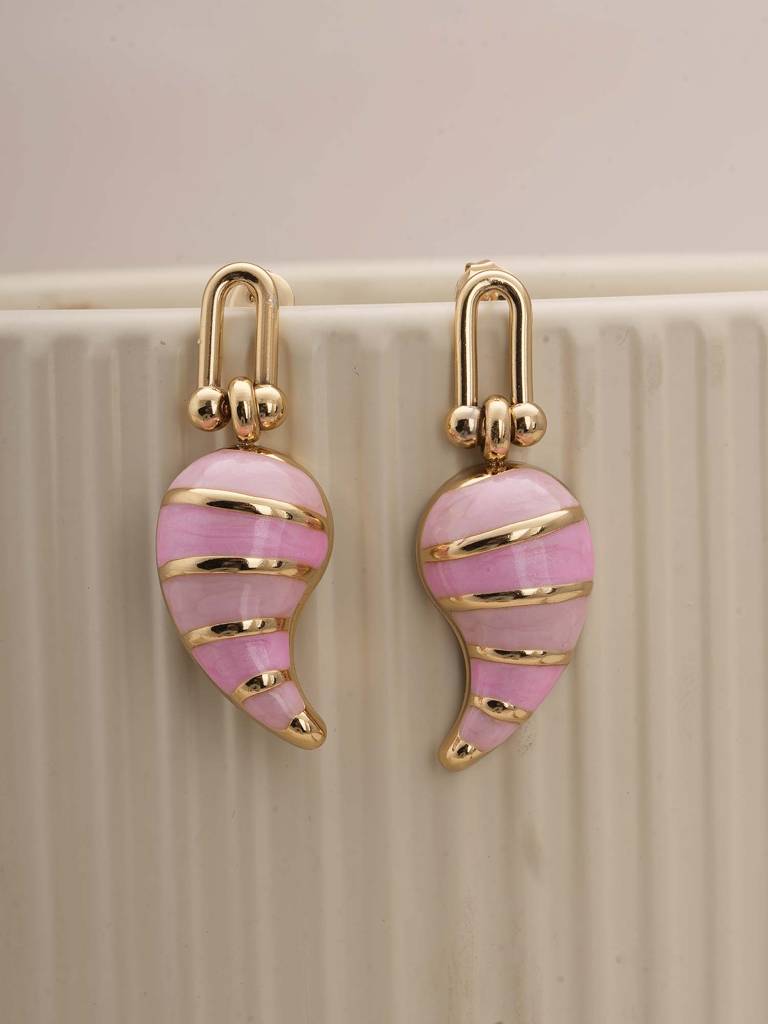 Rose Horned Earrings For Womens - Waterproof & Anti-Tarnish : SSWER0545