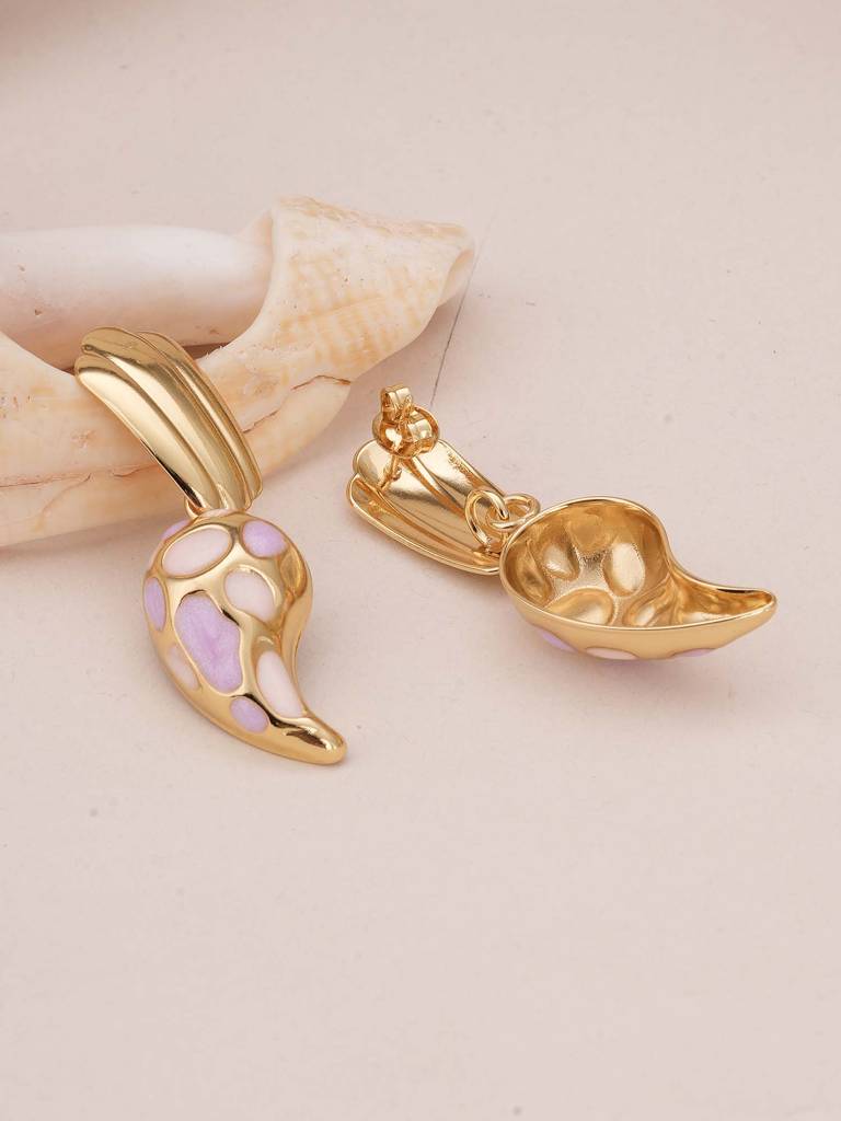 Aqua Swirl Nautical Charm Earrings For Womens - Waterproof & Anti-Tarnish : SSWER0551